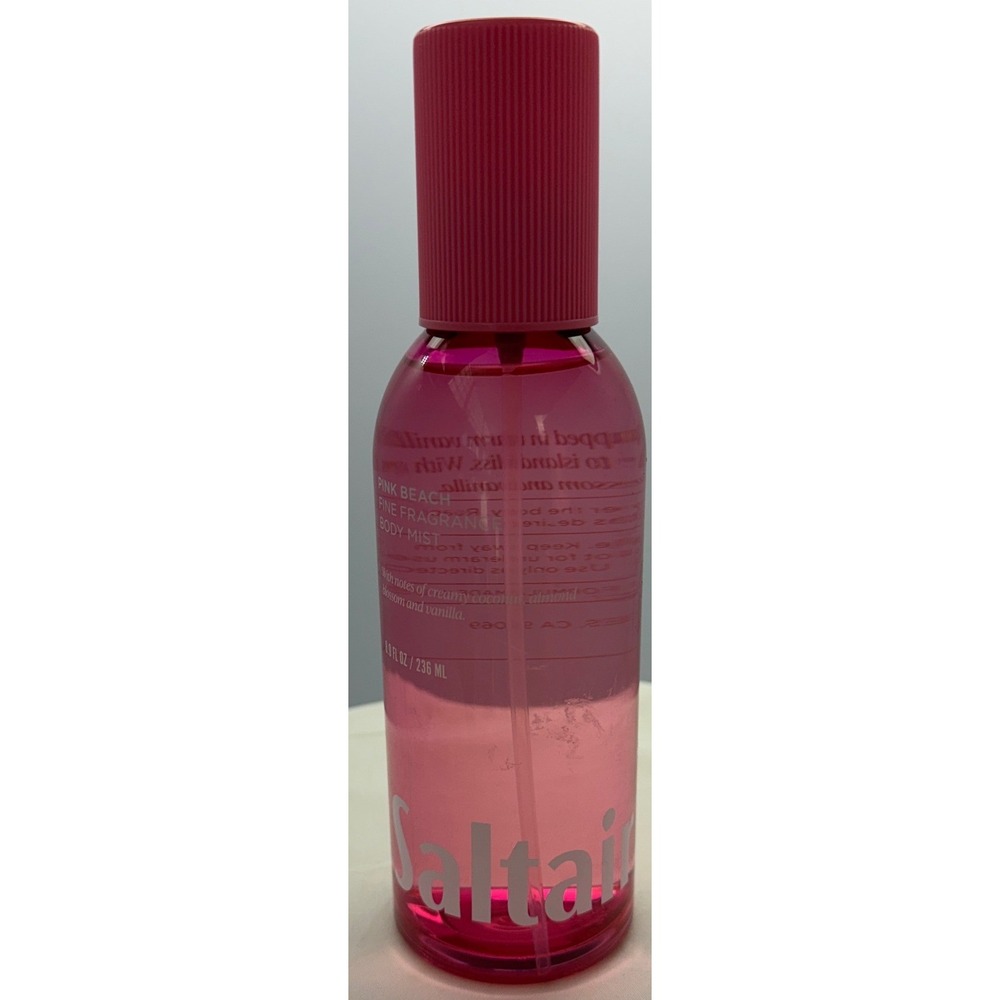 Saltair Pink Beach Fine Fragrance Body Mist 8.0 fl oz Coconut Almond Vanilla